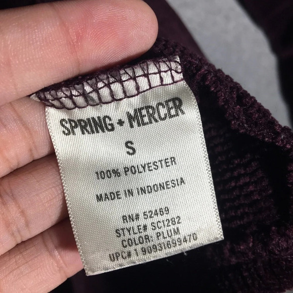 Womens Spring and Mercer Sweater Dark Purple Plum Cowl Neck Winter Transitional - Picture 4 of 5